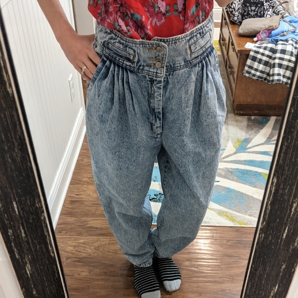 Jordache Denim - 1980s vintage Jordache high waist balloon jeans